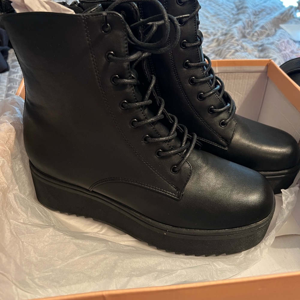 Black Combat Boots